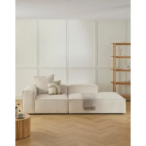 Chaise Longue Componibile In Velluto A Coste Lennon*Westwing Collection Online