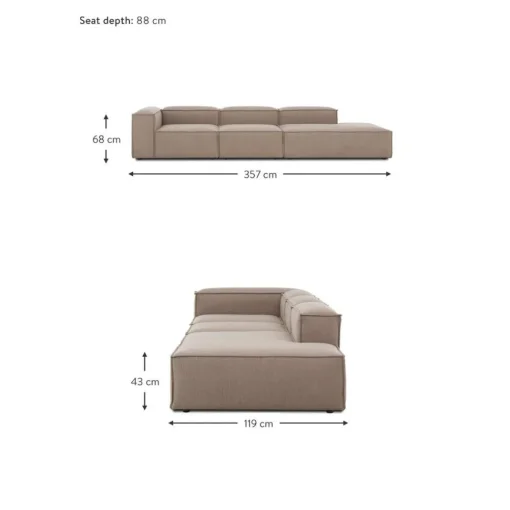 Chaise Longue Xl Componibile Lennon*Westwing Collection Fashion
