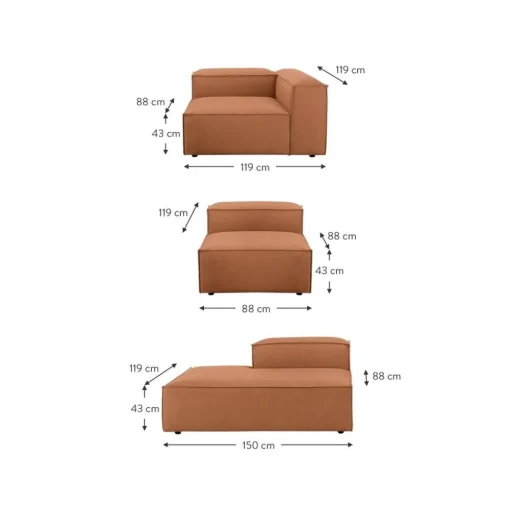 Chaise Longue Xl Componibile Lennon*Westwing Collection Online