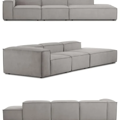Chaise Longue Xl Componibile In Velluto A Coste Lennon*Westwing Collection Online