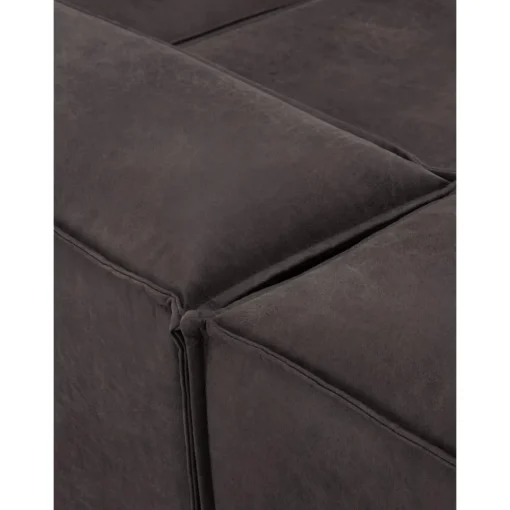 Chaise Longue Xl Componibile In Pelle Riciclata Lennon*Westwing Collection Online