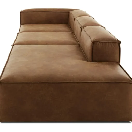Chaise Longue Xl Componibile In Pelle Riciclata Lennon*Westwing Collection Sale