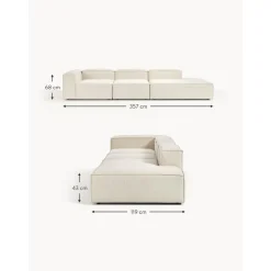 Chaise Longue Xl Componibile Lennon*Westwing Collection Clearance