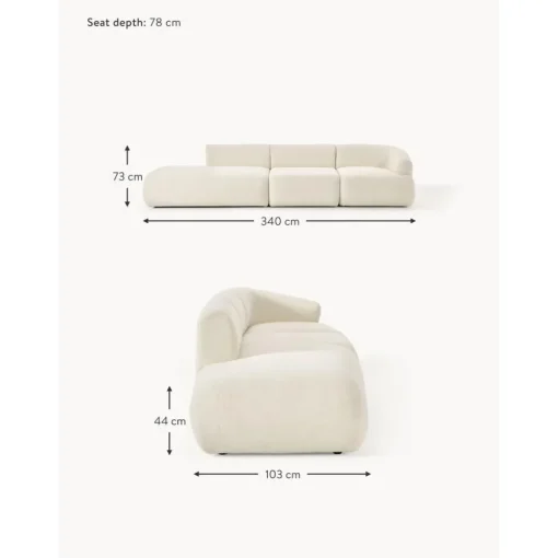 Chaise-Longue Componibile Xl In Teddy Sofia*Westwing Collection Online