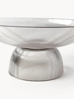 Ciotola In Vetro Con Superficie Scanalata Lija