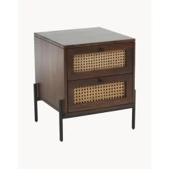Comodino Con Cassetti Marrone Scuro Vienna*Westwing Collection Hot