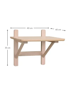 Comodino Da Parete In Legno Di Quercia Camrose