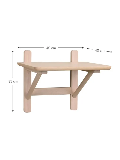 Comodino Da Parete In Legno Di Quercia Camrose
