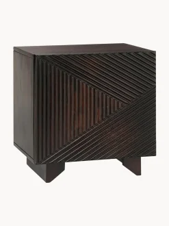 Comodino In Legno Di Mango Massiccio Louis