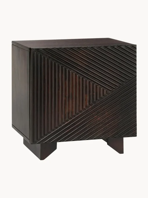 Comodino In Legno Di Mango Massiccio Louis