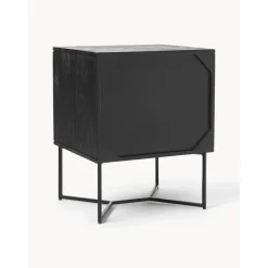 Comodino In Legno Di Mango Massiccio Con Cassetti Luca*Westwing Collection Clearance