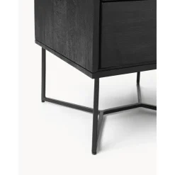 Comodino In Legno Di Mango Massiccio Con Cassetti Luca*Westwing Collection Clearance