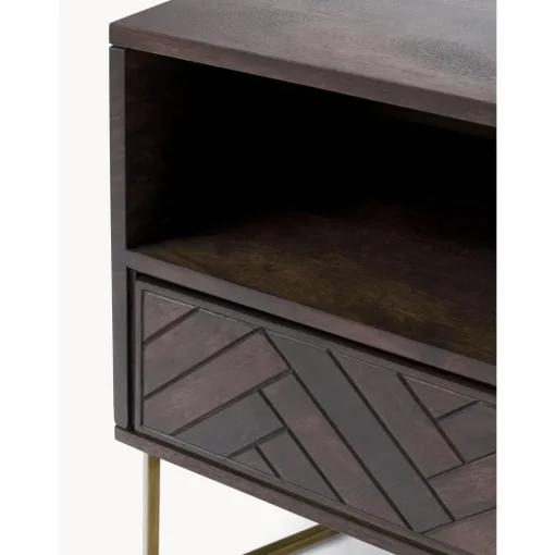 Comodino In Legno Di Mango Massiccio Con Cassetto Luca*Westwing Collection Online