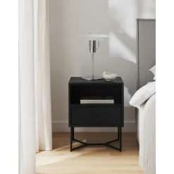 Comodino In Legno Di Mango Massiccio Con Cassetto Luca*Westwing Collection Clearance