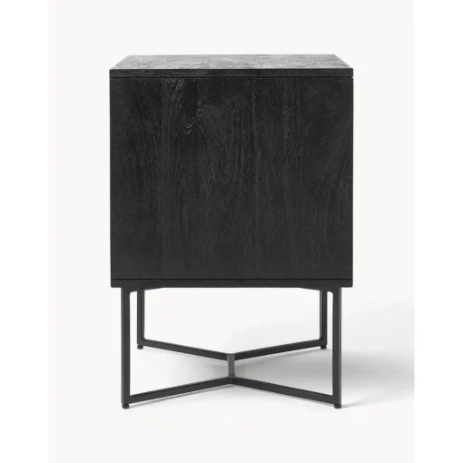 Comodino In Legno Di Mango Massiccio Con Cassetto Luca*Westwing Collection Clearance