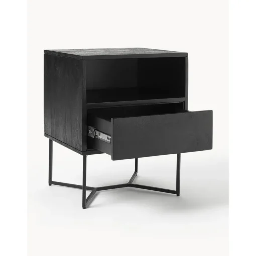 Comodino In Legno Di Mango Massiccio Con Cassetto Luca*Westwing Collection Clearance