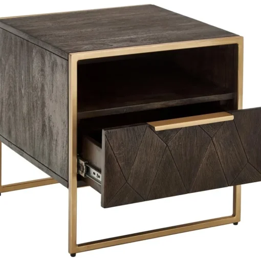 Comodino In Legno Di Mango Massiccio Harry*Westwing Collection Fashion