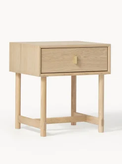 Comodino In Legno Di Quercia Con Cassetto Diana