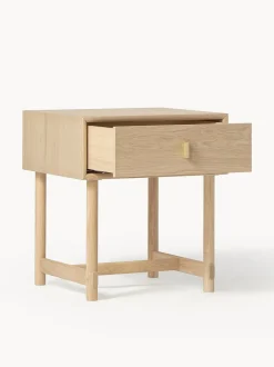 Comodino In Legno Di Quercia Con Cassetto Diana