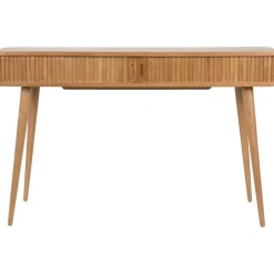 Consolle In Legno Con Vano Portaoggetti E Frontale Scanalato Barbier*Zuiver Clearance