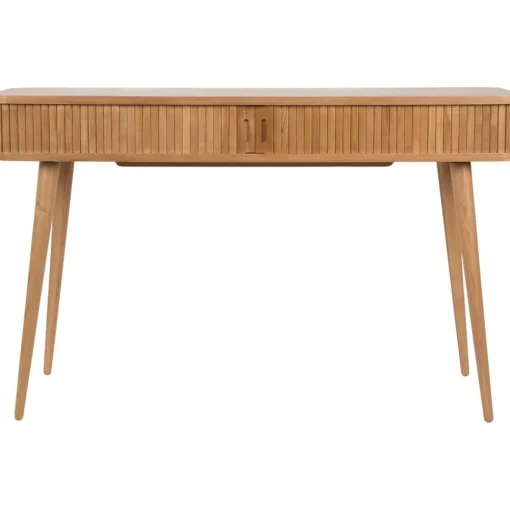 Consolle In Legno Con Vano Portaoggetti E Frontale Scanalato Barbier*Zuiver Clearance