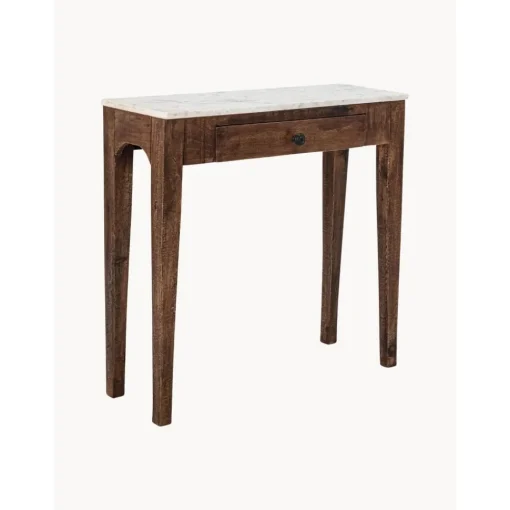 Consolle In Legno Di Mango Con Piano In Marmo Hauge*Bloomingville Sale