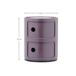 Contenitore Di Design Con 2 Cassetti Componibili*Kartell New