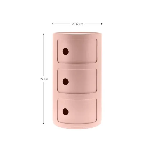 Contenitore Di Design Con 3 Cassetti Componibili Bio*Kartell Sale