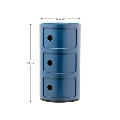 Contenitore Di Design Con 3 Cassetti Componibili*Kartell Sale