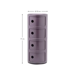 Contenitore Di Design Con 4 Cassetti Componibili*Kartell New