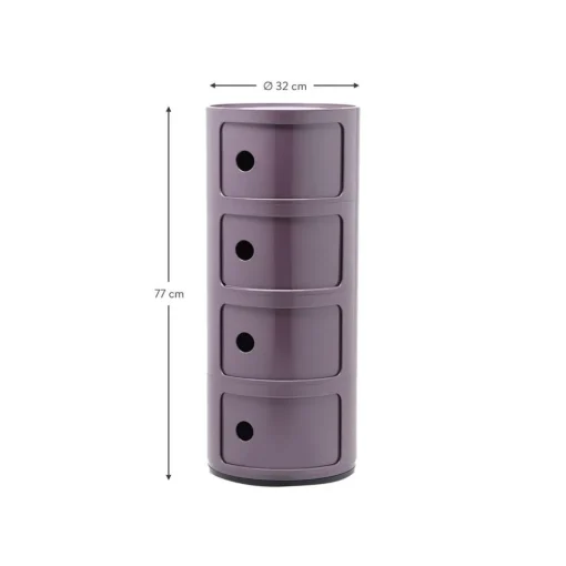Contenitore Di Design Con 4 Cassetti Componibili*Kartell New