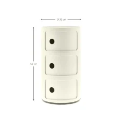 Contenitore Di Design Con 3 Cassetti Componibili*Kartell Clearance