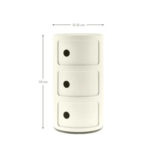 Contenitore Di Design Con 3 Cassetti Componibili*Kartell Clearance
