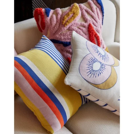 Copricuscino A Righe In Cotone Organico Stani*Westwing Collection Outlet