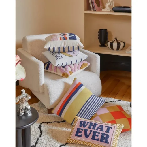 Copricuscino A Righe In Cotone Organico Stani*Westwing Collection Outlet