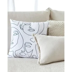 Copricuscino Aria Con Disegno Astratto One Line*Westwing Collection Hot