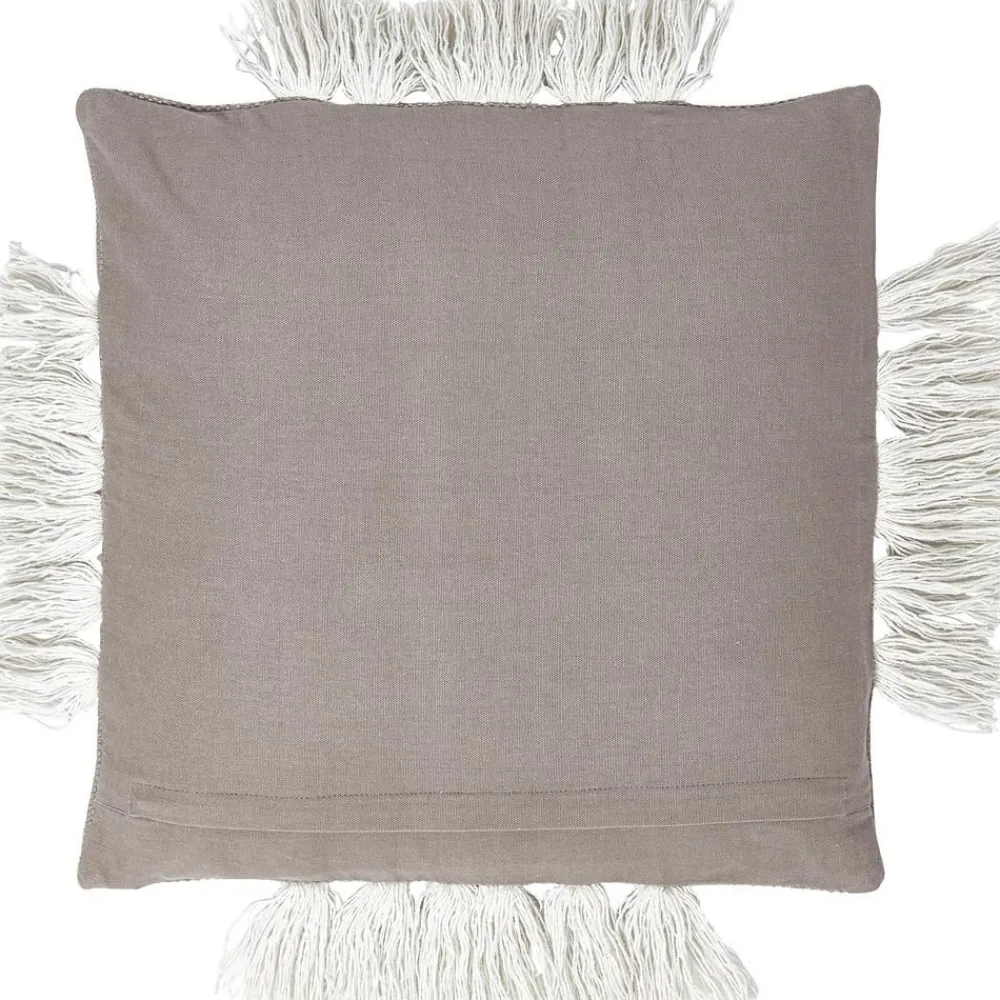 Copricuscino Con Dettagli Trapuntati E Frange Ivor*Westwing Collection Outlet