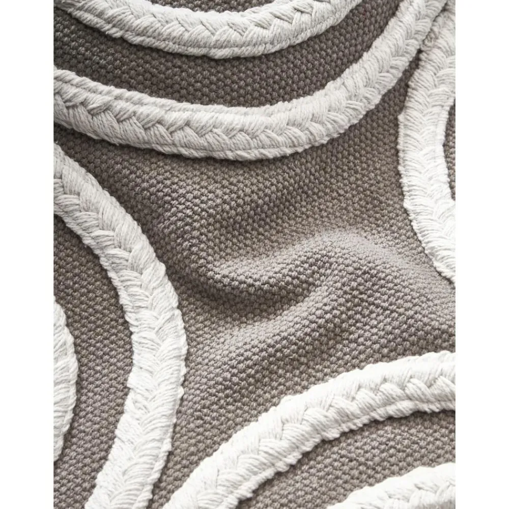 Copricuscino Con Dettagli Trapuntati E Frange Ivor*Westwing Collection Outlet