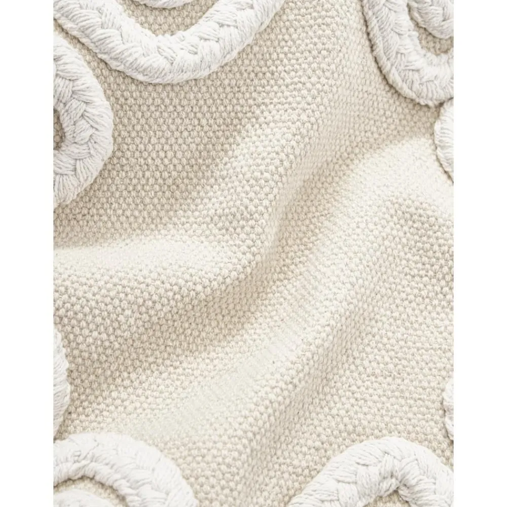 Copricuscino Con Dettagli Trapuntati E Frange Ivor*Westwing Collection Outlet