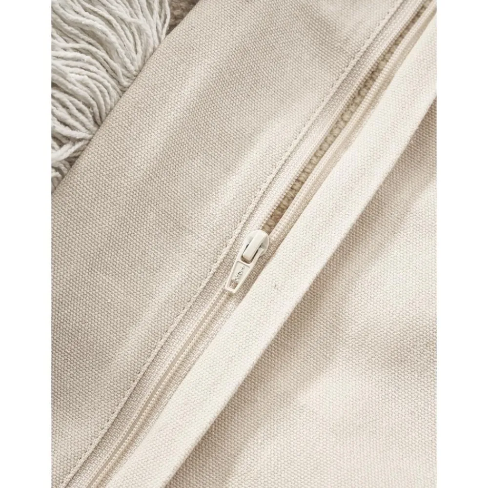 Copricuscino Con Dettagli Trapuntati E Frange Ivor*Westwing Collection Outlet