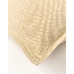 Copricuscino In Cotone Beige Con Effetto Ombre Marcella*Westwing Collection New