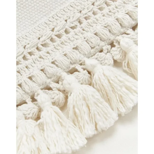 Copricuscino In Cotone Con Nappe Adrian*Westwing Collection Hot