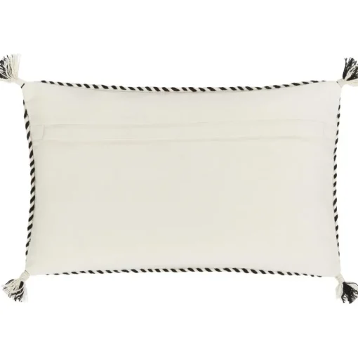 Copricuscino In Cotone Nero/Biege Con Bordino E Nappe Okiro*Westwing Collection Best