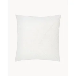 Copricuscino In Lino Bianco Con Motivo Strutturato Malia*Westwing Collection Hot
