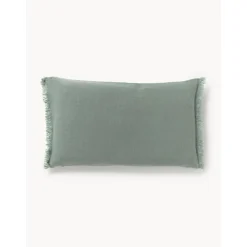 Copricuscino In Lino Con Frange Luana*Westwing Collection Discount