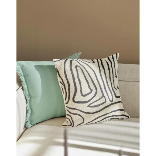 Copricuscino In Lino Con Frange Luana*Westwing Collection Hot