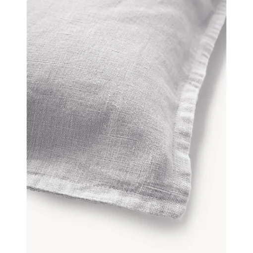 Copricuscino In Lino Grigio Chiaro Lanya*Westwing Collection Discount