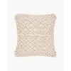 Copricuscino In Macrame Color Ecru Nalina*Westwing Collection New
