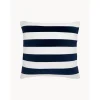 Copricuscino In Misto Velluto E Lino Color Blu Scuro/Bianco Maui*Westwing Collection Discount