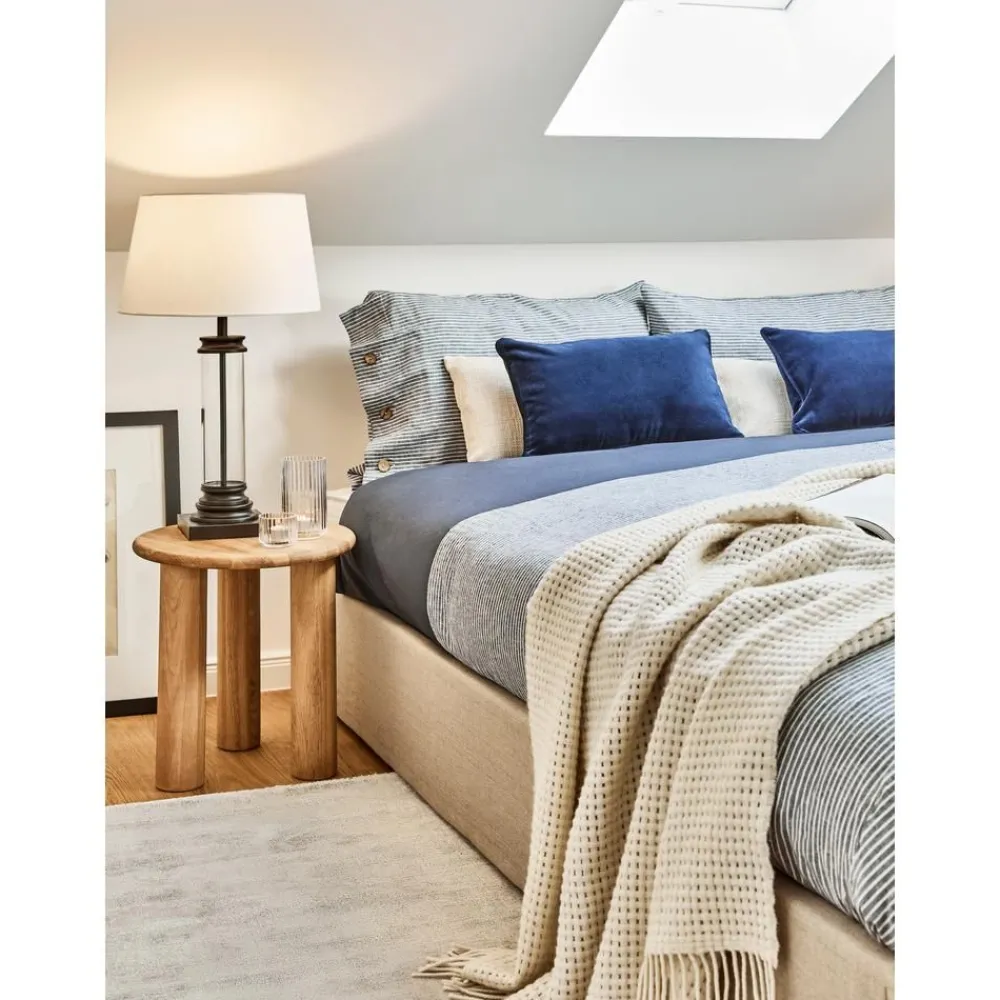 Copricuscino In Velluto Blu Navy Dana*Westwing Collection Outlet